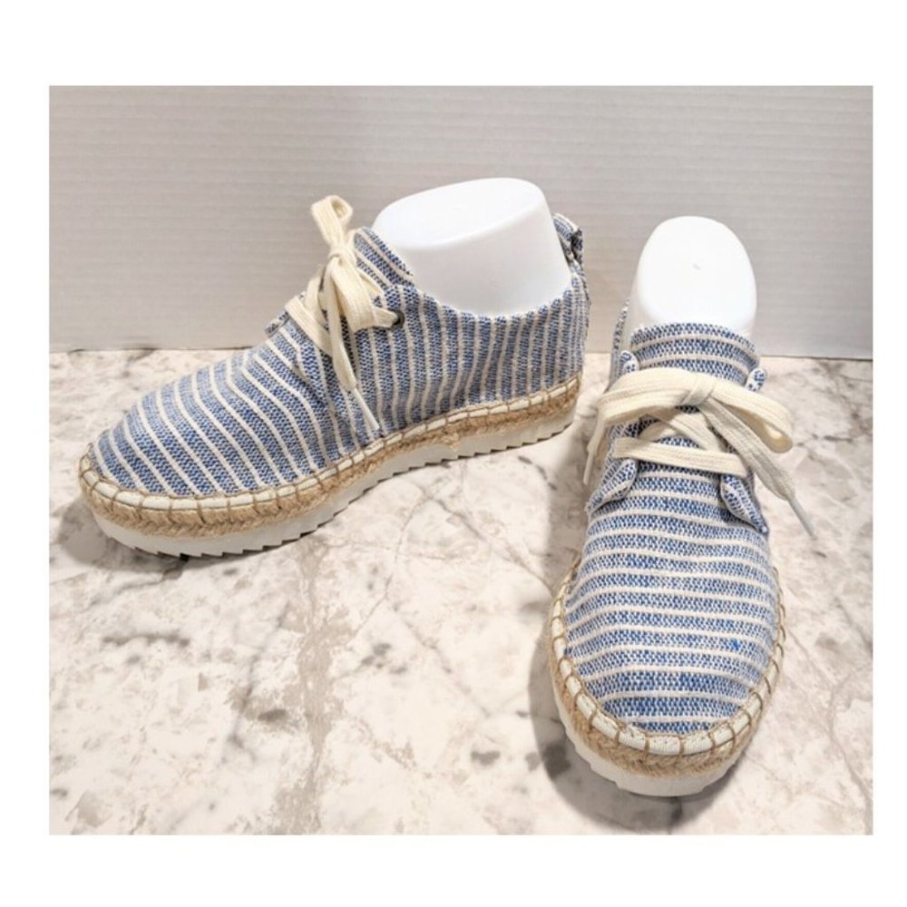 Universal Thread Womens Deck Shoes Sz 6 Blue Espadrille Sneakers "Joelle" Summer